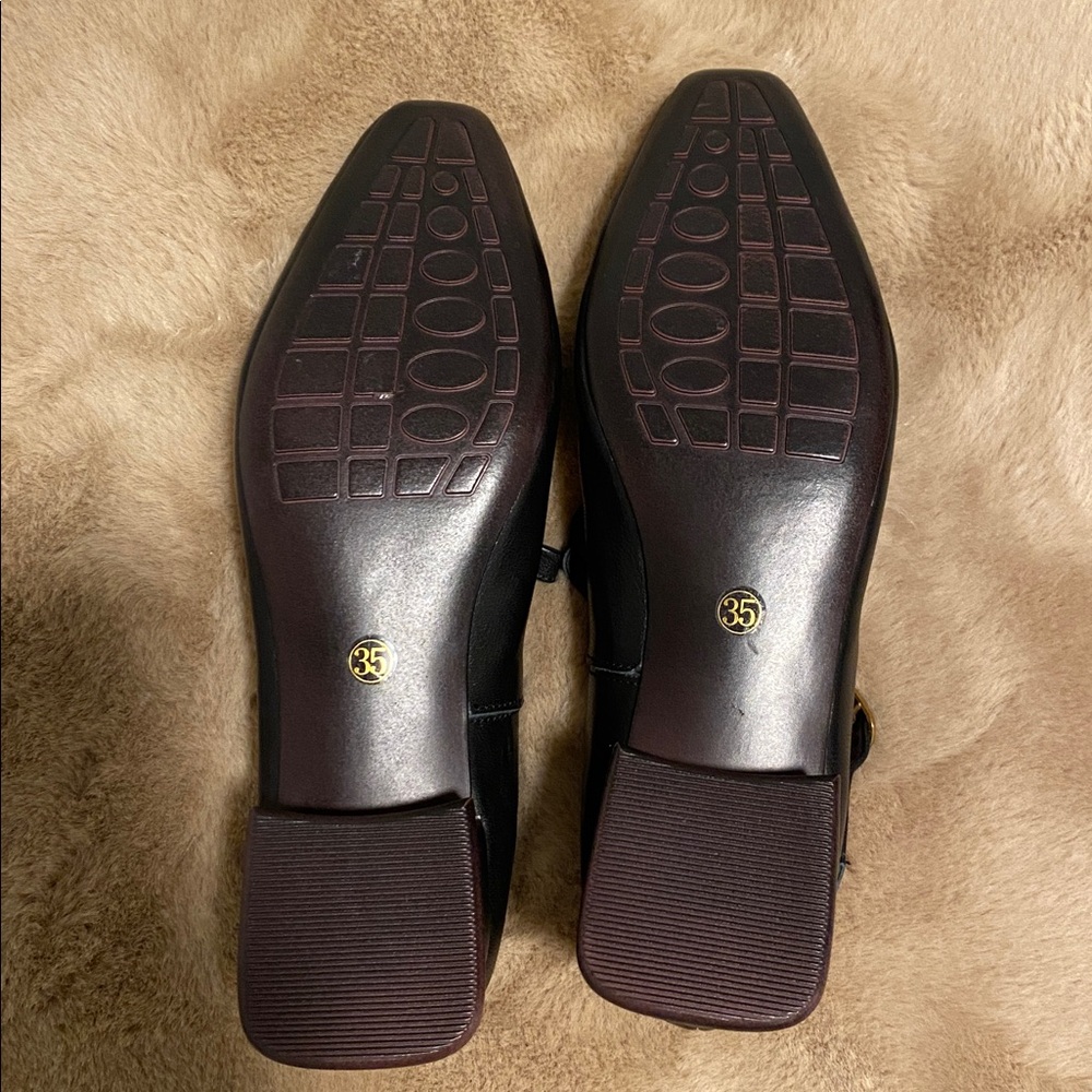Black Genuine Leather Heels - Picture 6 of 8